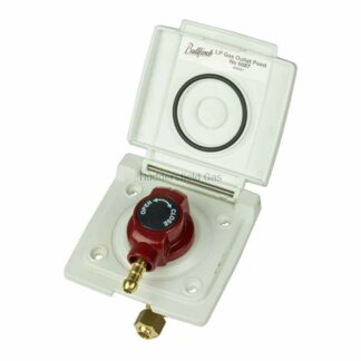 Bullfinch Caravan White Bbq Gas Point And Quick Release Plug In Tail Connector