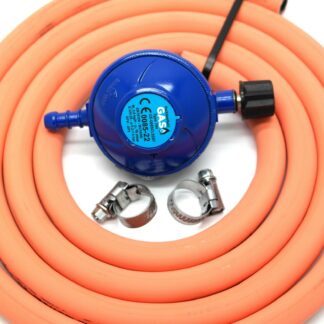 Hg Campingaz Type 29Mbar Gas Regulator With 1M Hose + 2 Clips Fits 907 904 901