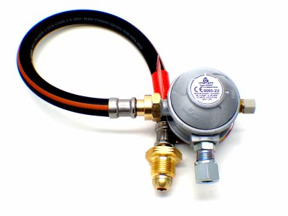 30mbar 10mm Outlet Caravan Regulator 0.75m POL Propane Pigtail Kit - Image 4