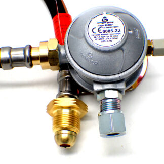 30mbar 8mm Outlet Caravan Regulator 0.5m POL Propane Pigtail Kit
