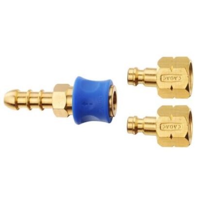 Cadac Quick Release Fitting Coupling + extra nozzle for 8mm i/d gas Hose