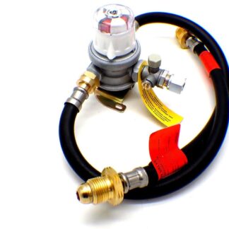 30mbar 10mm Outlet Caravan Auto Changeover + 2 x 0.5m POL Pigtails