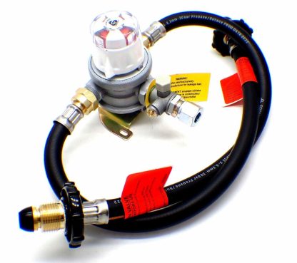 30mbar 10mm Outlet Caravan Auto Changeover + 2 x 0.75m Handwheel Pigtails - Image 2