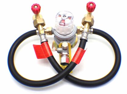 30mbar 10mm Outlet Caravan 0.75m Auto Changeover Kit For 2 Campingaz Cylinders