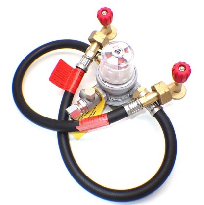 30mbar 10mm Outlet Caravan 0.75m Auto Changeover Kit For 2 Campingaz Cylinders - Image 2
