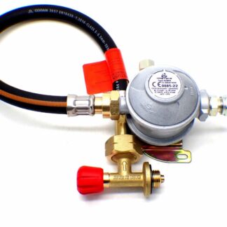 30mbar 10mm Outlet Caravan Regulator 0.5m Pigtail Kit for a Campingaz Cylinder