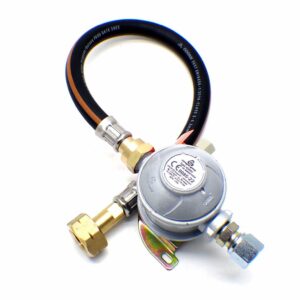 30mbar 10mm Outlet Caravan Regulator 0.5m Pigtail Kit for Calor Gas 4.5kg Blue
