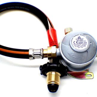 30mbar 10mm Outlet Caravan Regulator Kit 0.75m Handwheel Pigtail for Propane
