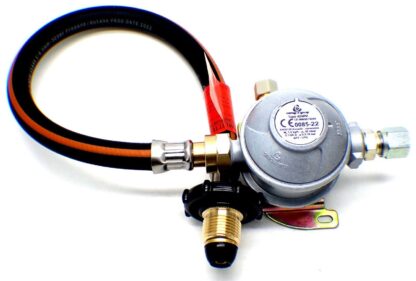 30mbar 10mm Outlet Caravan Regulator Kit 0.75m Handwheel Pigtail for Propane