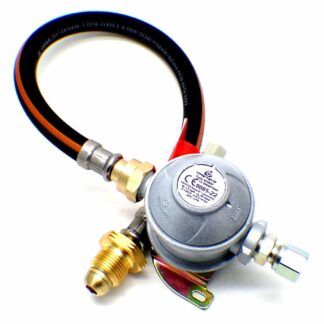 30mbar 8mm Outlet Caravan Regulator Kit 0.5m POL Pigtail for Propane Cylinders