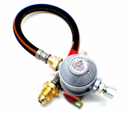 30mbar 8mm Outlet Caravan Regulator Kit 0.5m POL Pigtail for Propane Cylinders
