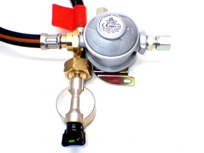 30mbar 8mm Outlet Caravan Regulator 0.5m Pigtail Kit for a 21mm Cylinder - Image 2