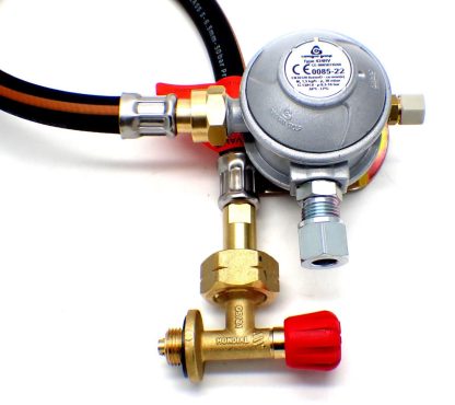 30mbar 10mm Outlet Caravan Regulator 0.5m Pigtail Kit for a Campingaz Cylinder - Image 2