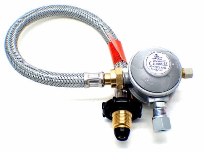 30mbar 8mm Outlet Caravan Regulator 0.5m Over braded HW Propane Pigtail Kit