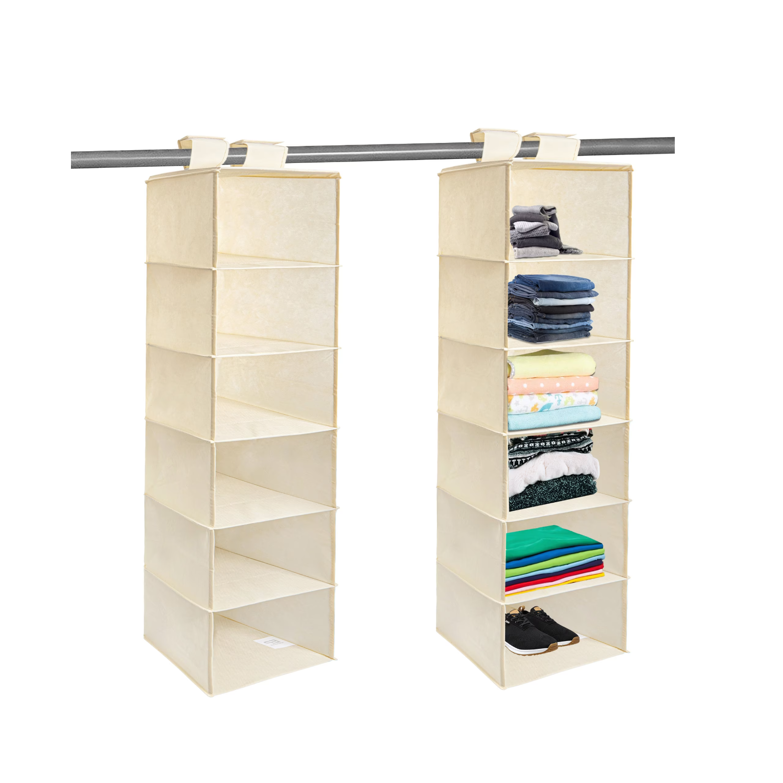 6 Shelf Hanging wardrobe / shoe rack