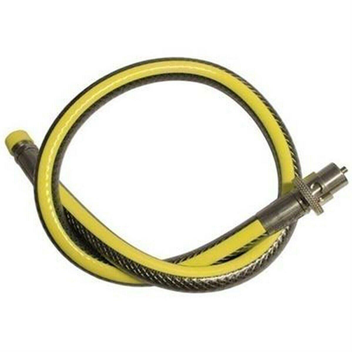 Straight Bayonet Gas Cooker Hose 1000mm X 1/2" LPG/NG