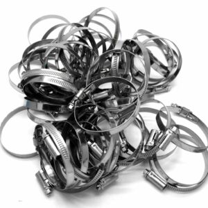 2 X Mikalor 50-70mm Stainless W2 Worm Drive Hose Clip