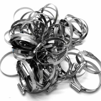2 X Mikalor 50-70mm Stainless W2 Worm Drive Hose Clip