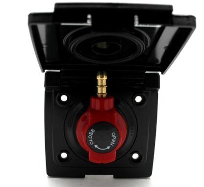 Bullfinch Caravan Black BBQ Gas point and Quick Release Plug in tail connector - Image 5