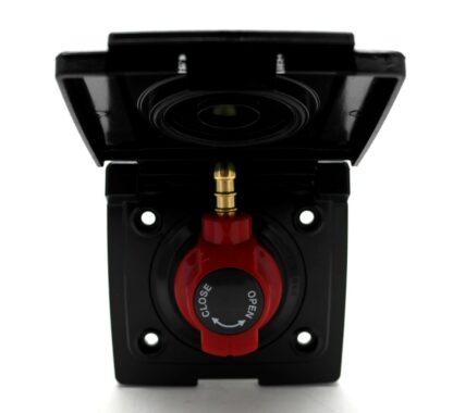 Bullfinch Caravan Black BBQ Gas point and Quick Release Plug in tail connector - Image 6