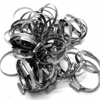 2 X Mikalor 80-100mm Stainless W2 Worm Drive Hose Clip