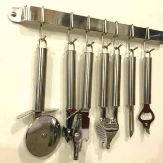 Wall Hanging Bar Utensil Kitchen Tools Peeler Can Opener Pizza Bottle Garlic