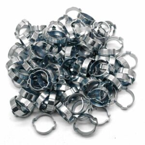 10 X Mikalor W1 22-25mm (15/16") Double Ear O Clip