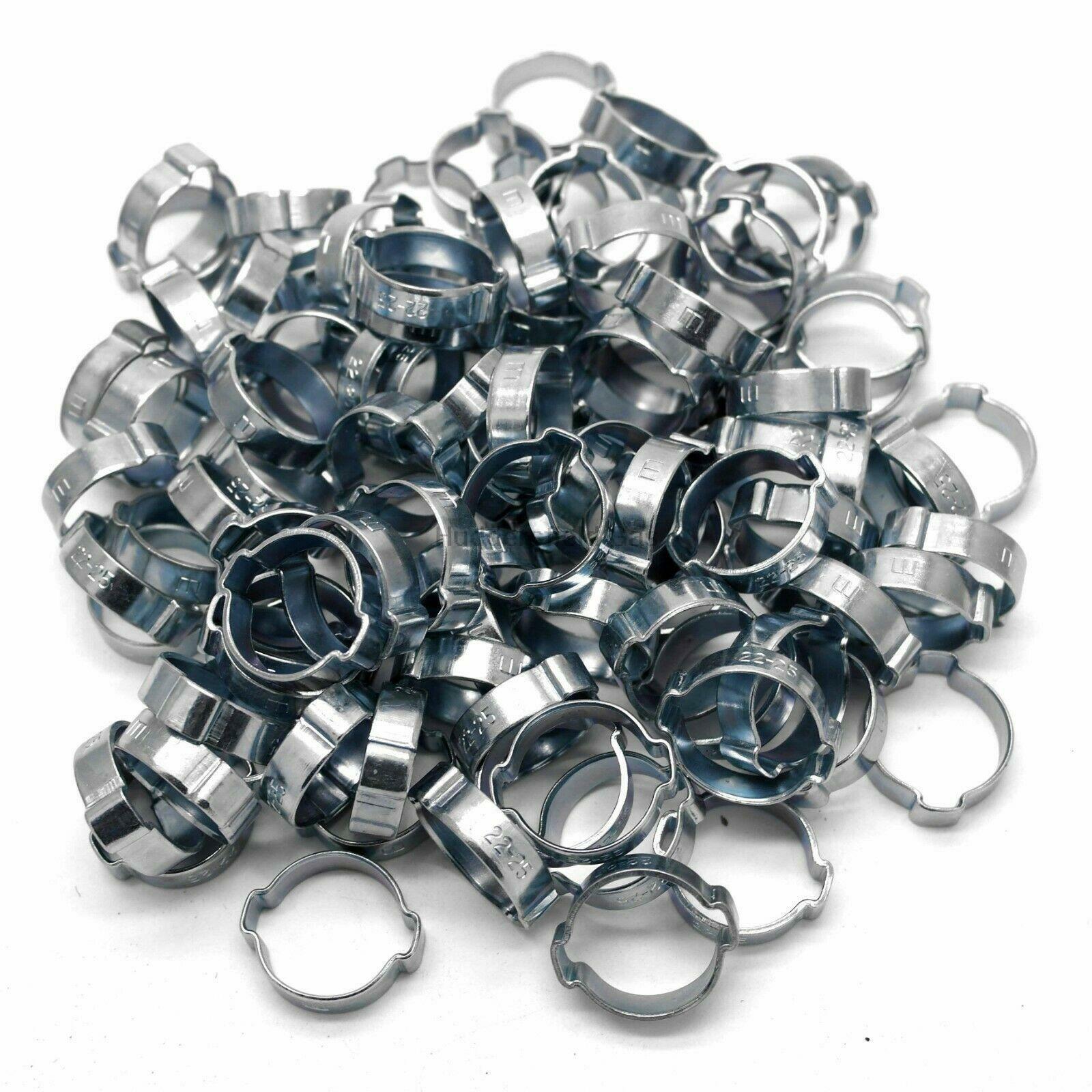 10 X Mikalor W1 22-25mm (15/16") Double Ear O Clip