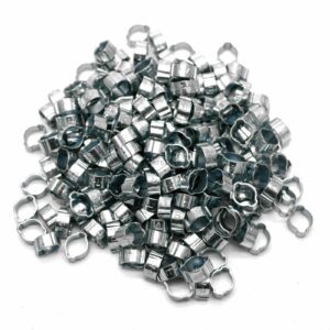 10 X Mikalor W1 5-7mm (1/4") Double Ear O Clip