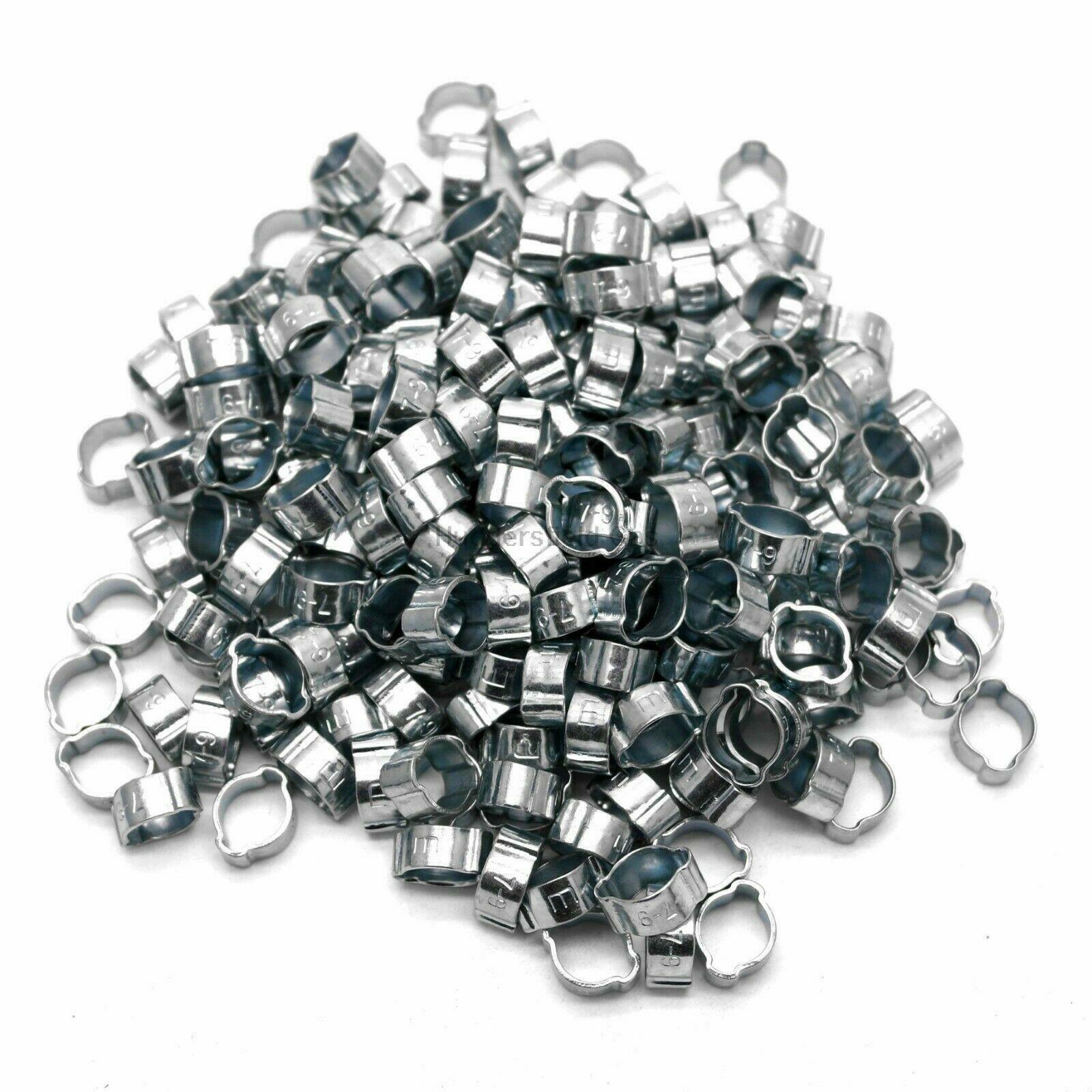 10 X Mikalor W1 5-7mm (1/4") Double Ear O Clip