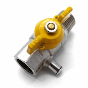 1/2"" Male BSPT X 1/2" Female Test Point Ball Valve