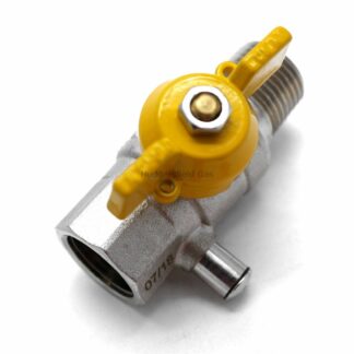 1/2"" Male BSPT X 1/2" Female Test Point Ball Valve