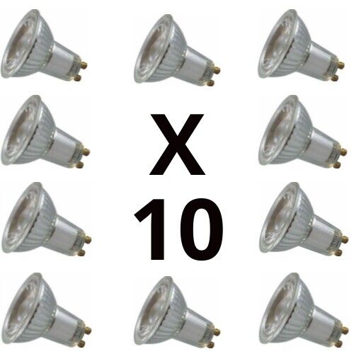 10 x Crompton LED GU10 COB 3W Warm White (35W Alternative)